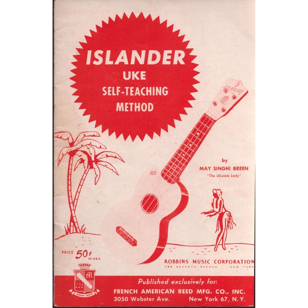 Vintage 1950 Islander Uke Self-Teaching Method May Singhi Breen Ukulele Book - Picture 1 of 3